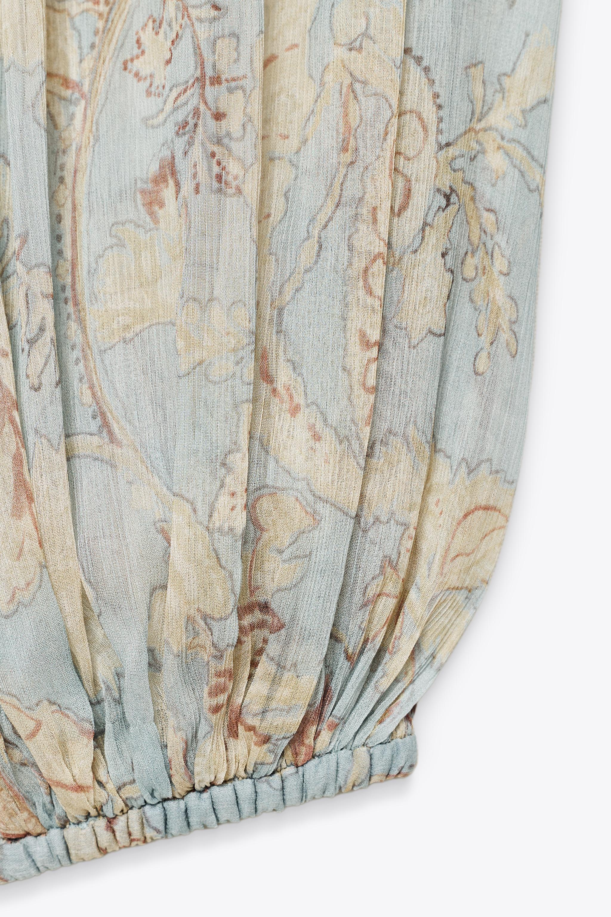 ZW COLLECTION FLORAL PUFF PANTS